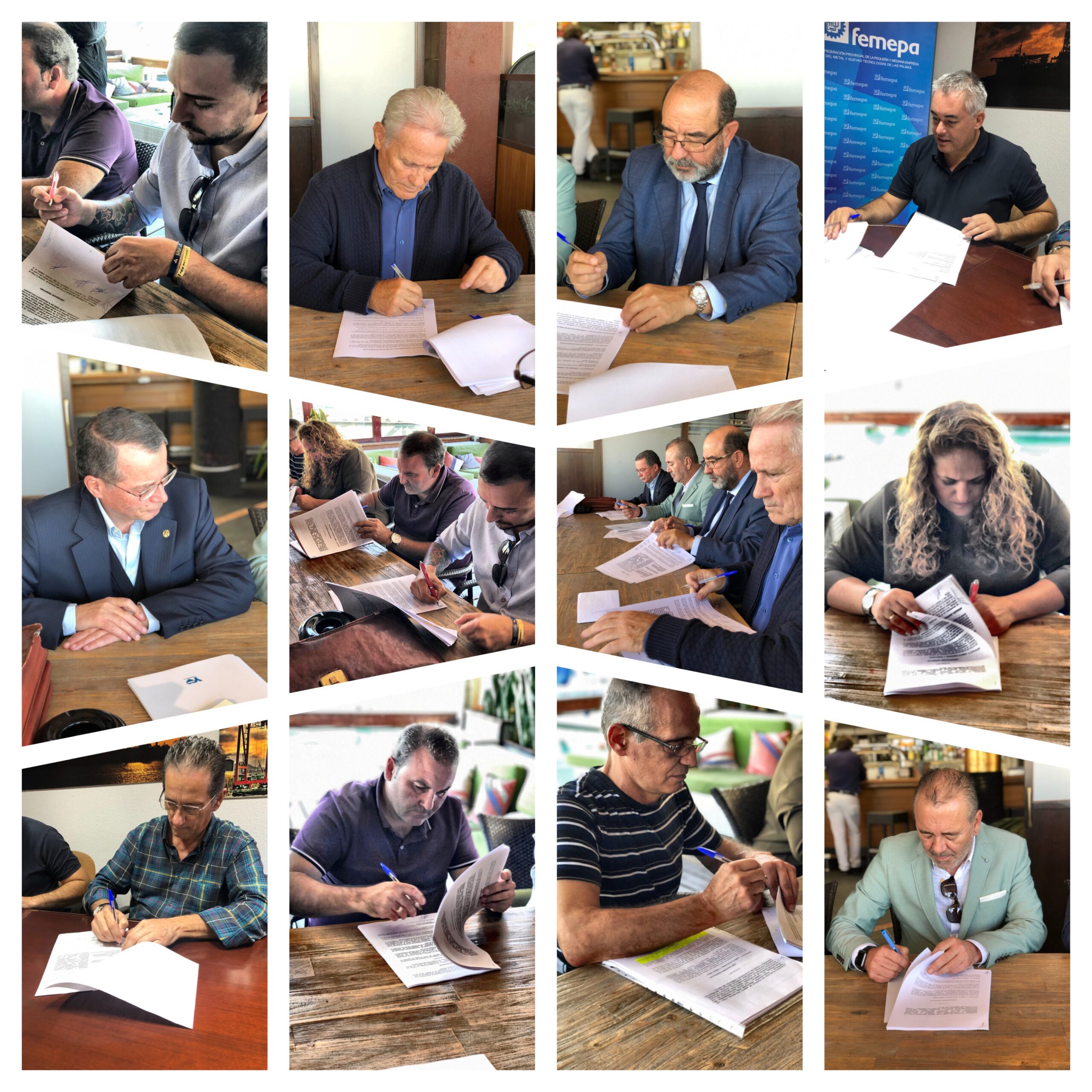 Firma del Convenio Colectivo de Comercio del Metal en Las Palmas