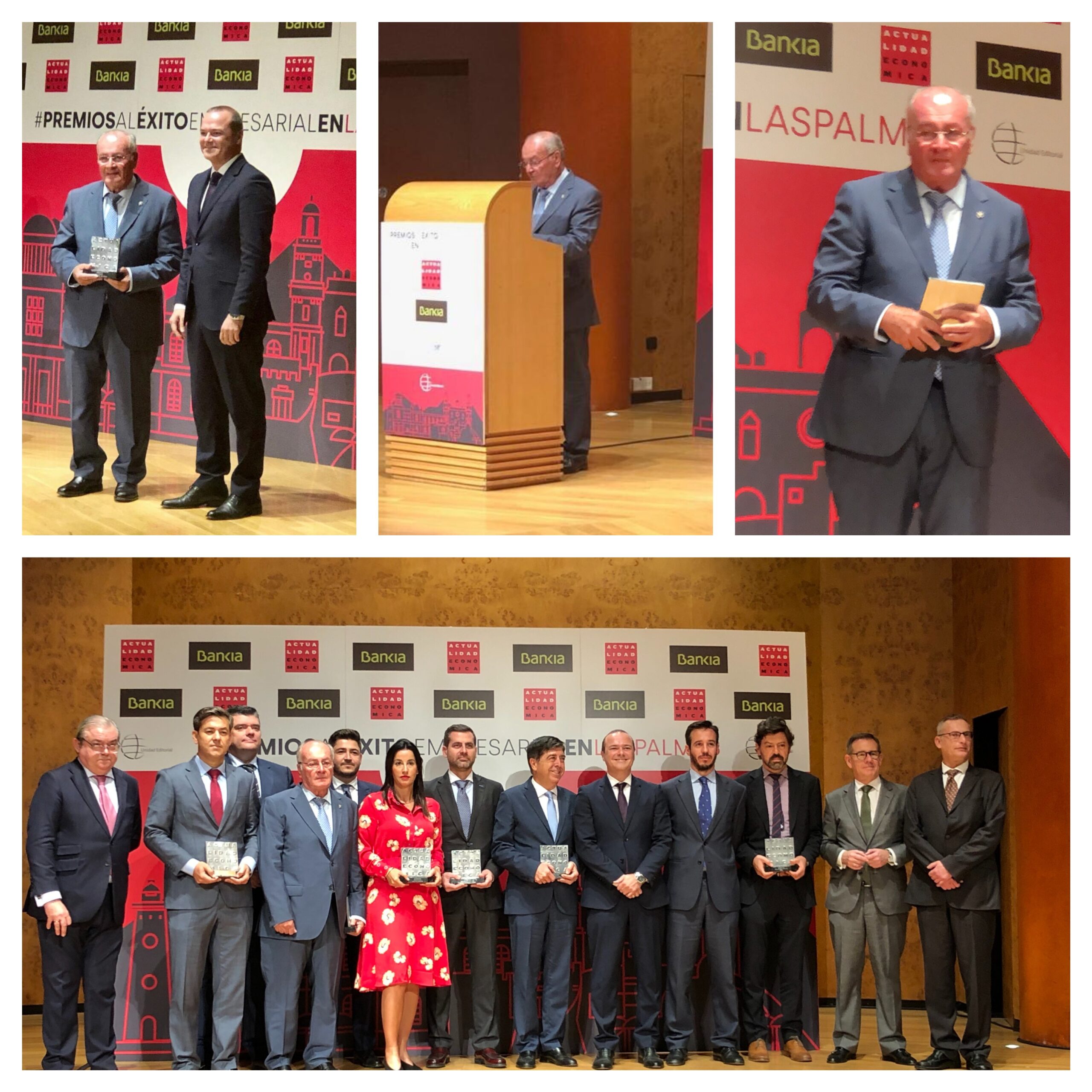 D. Felipe del Rosario recibe el premio a la mejor trayectoria empresarial de Las Palmas