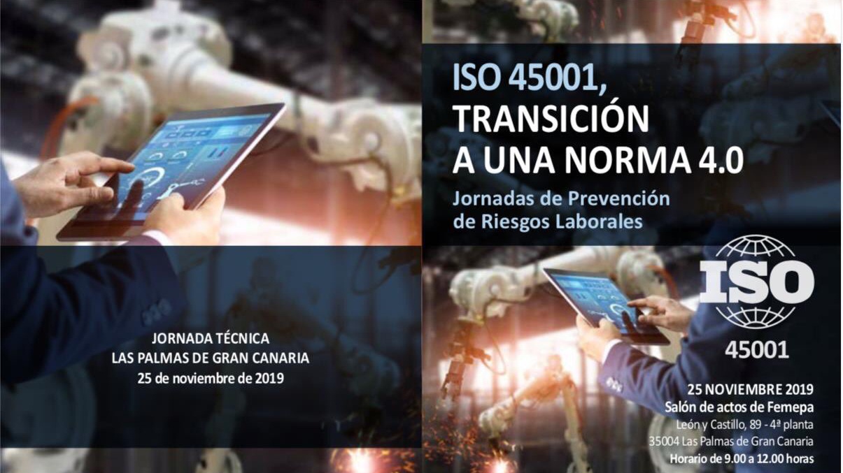 Femepa acogerá este lunes la jornada ‘ISO 45001, Transición a una norma 4.0’