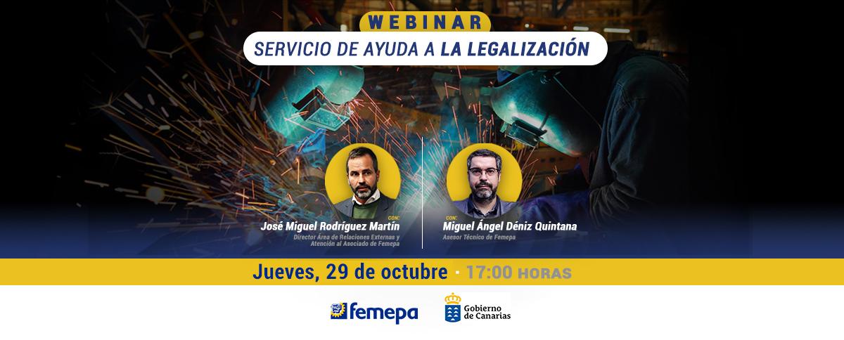 Femepa invita a las empresas a la jornada online gratuita: “Servicio de ayuda a la legalización”