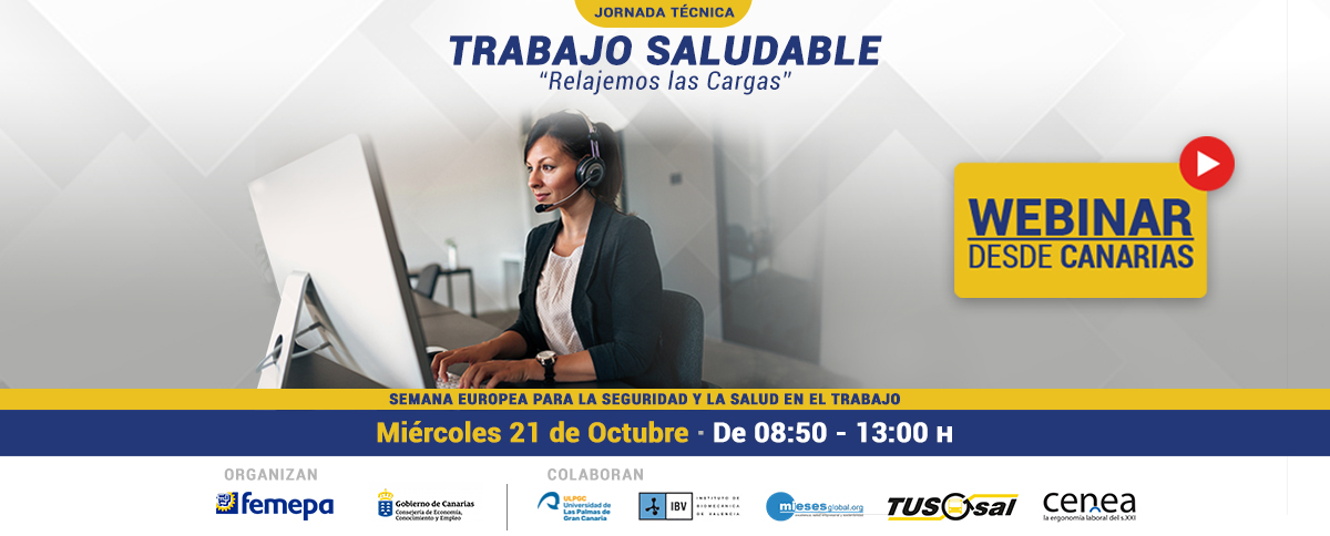 Femepa e ICASEL presentan la jornada técnica online: “Trabajo Saludable: Relajemos las cargas”