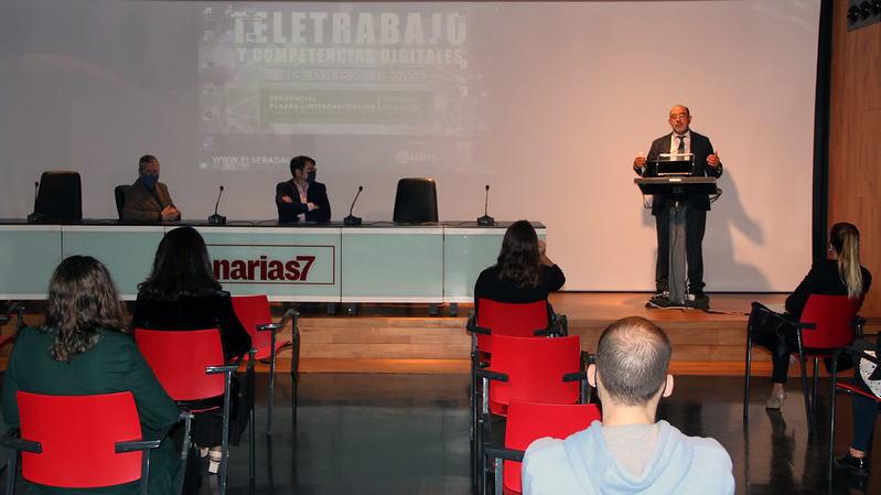 El presidente de Femepa participa en la apertura de la jornada sobre Teletrabajo y Competencias Digitales de AEDAL