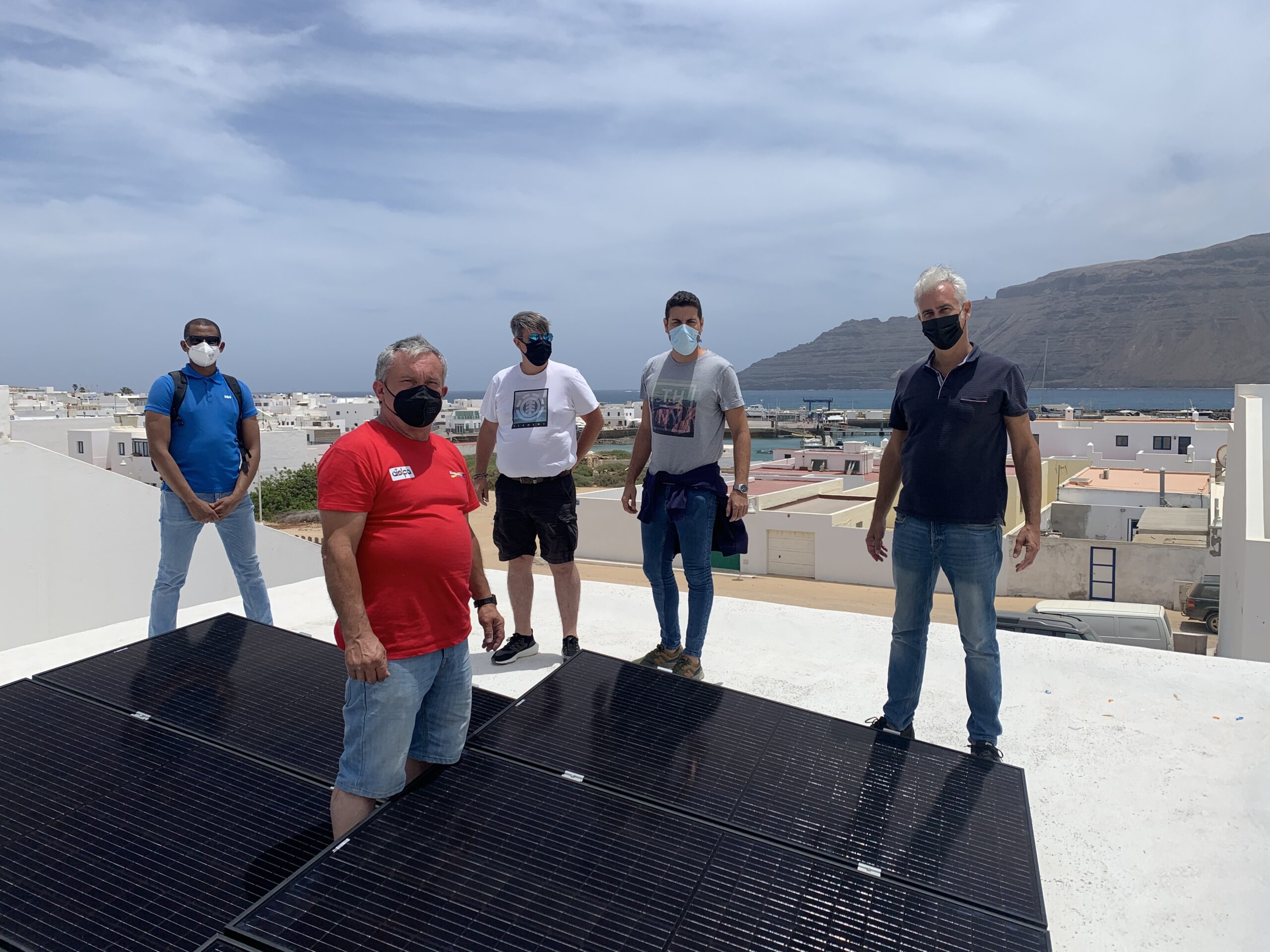 El proyecto europeo REACT de instalaciones solares fotovoltaicas se inicia en La Graciosa