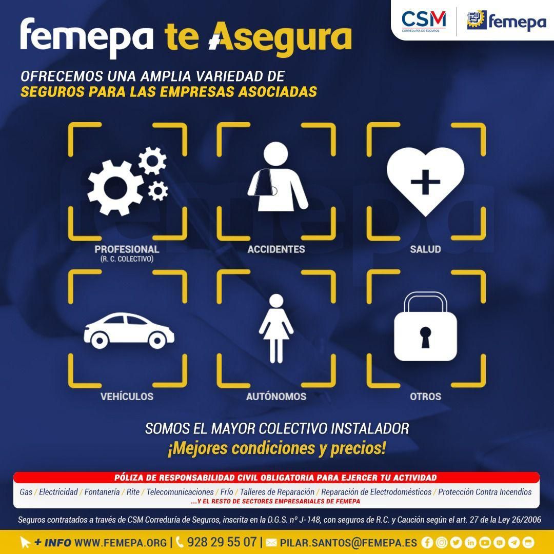 Femepa continúa ofreciendo a sus asociados los servicios de la aseguradora CSM