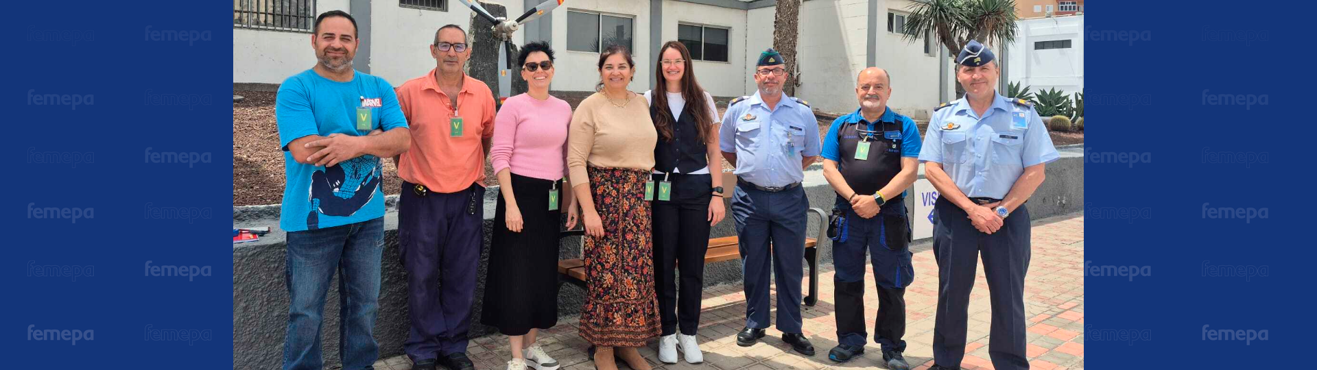 El equipo de gestión de los PFAEs visita las instalaciones del Ejército del Aire
