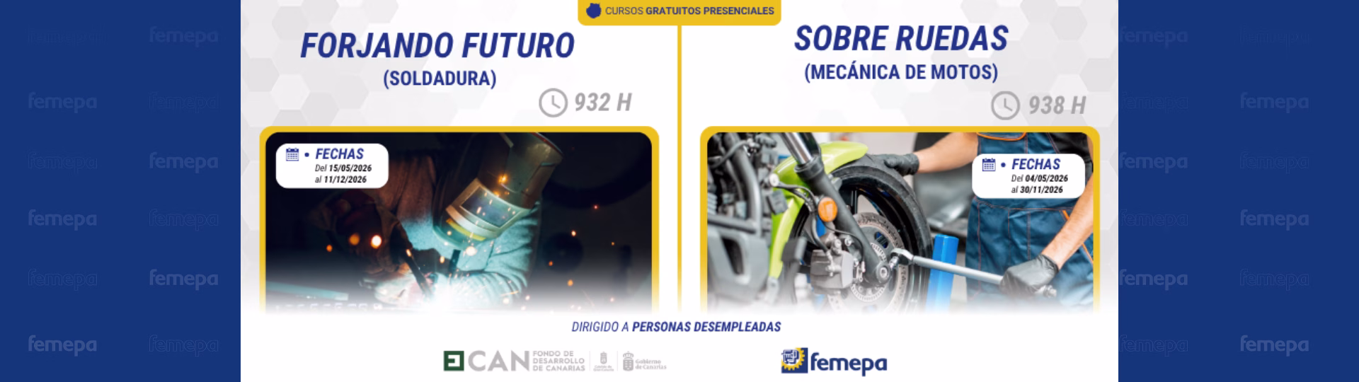 Femepa lanza un nuevo plan formativo subvencionado por el Cabildo de Gran Canaria de dos sectores con alta demanda laboral